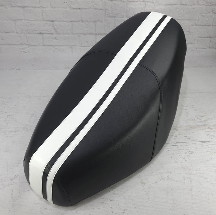 Genuine Buddy Dual Black with Racing Stripe Seat Cover