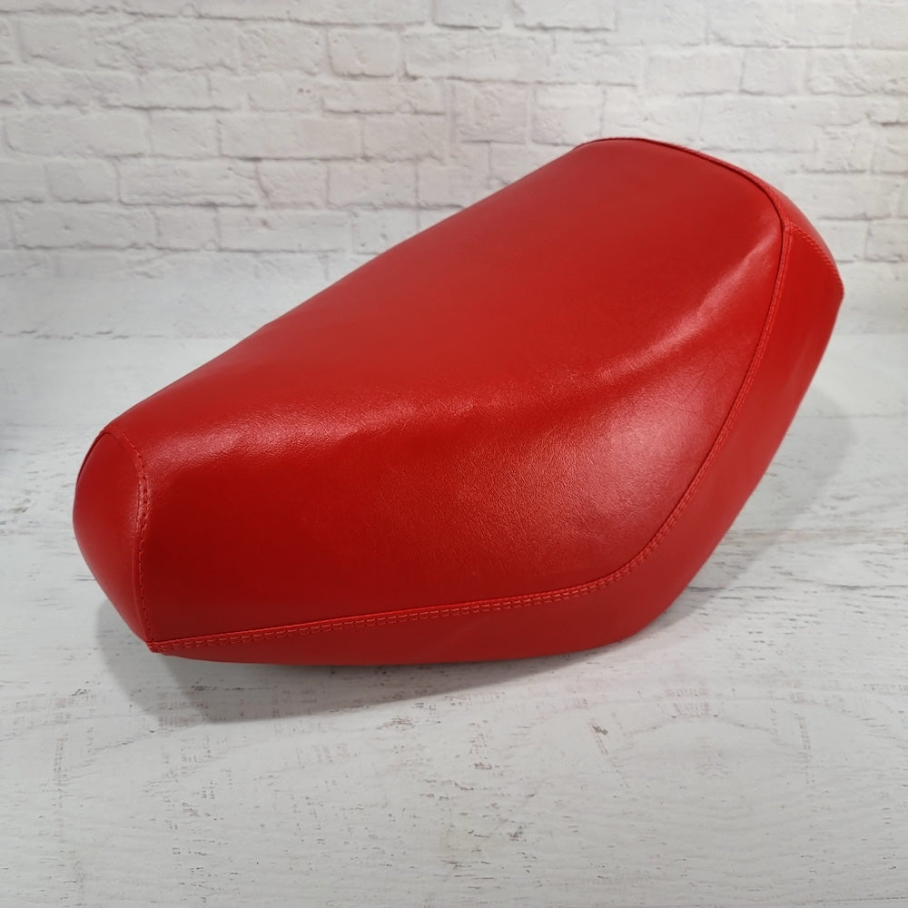 Honda Elite SA50 Red Seat Cover, handmade Honda Elite SA50 seat cover by Cheeky Seats, featured product view