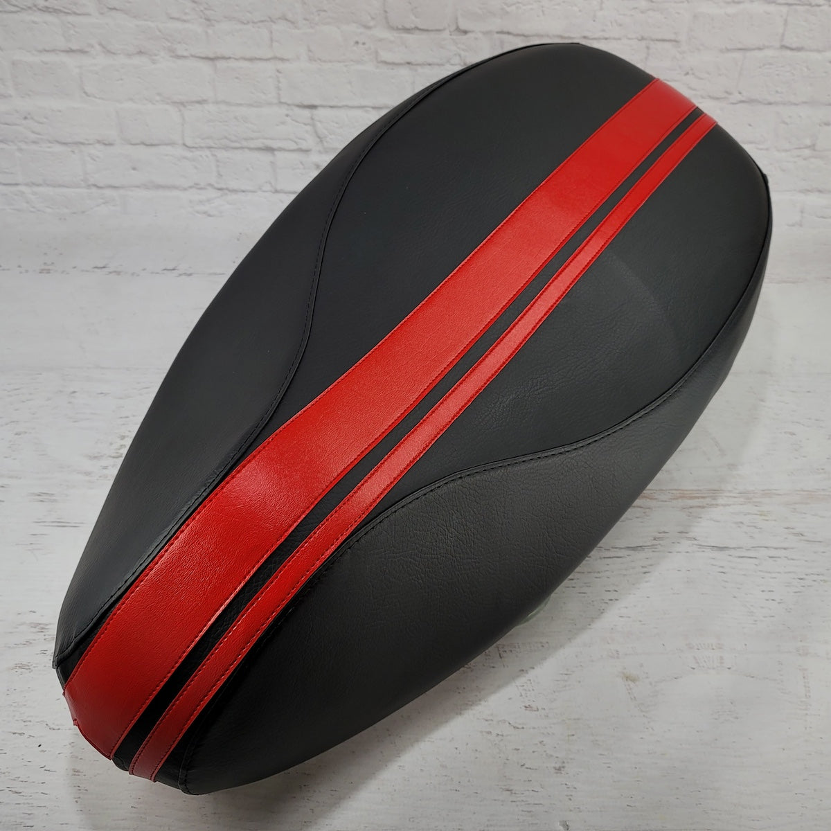 Vespa Primavera Sprint Dual Racing Stripe Scooter Seat Cover by Cheeky Seats
