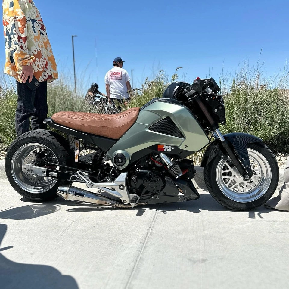 Honda Grom Seat Cover 2013 - 2026 Chevron Moab MSX125 Seat Cover, handmade Honda Grom seat cover by Cheeky Seats, product detail view 2