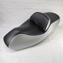Honda Reflex 250 Black and Silver Carbon Fiber Seat Cover 2001-2007