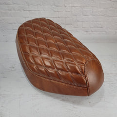 Honda Elite SA50 – Distressed Sweet Potato Brown Diamond Seat Cover