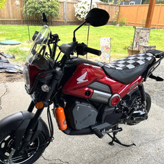 Honda Navi CHECKERS Seat Cover Black and White Checks