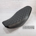 Dark Gray Stitching and Piping