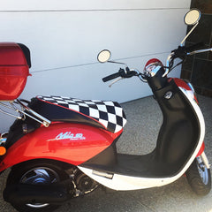 Sym Mio 50/110 Checkers Seat Cover