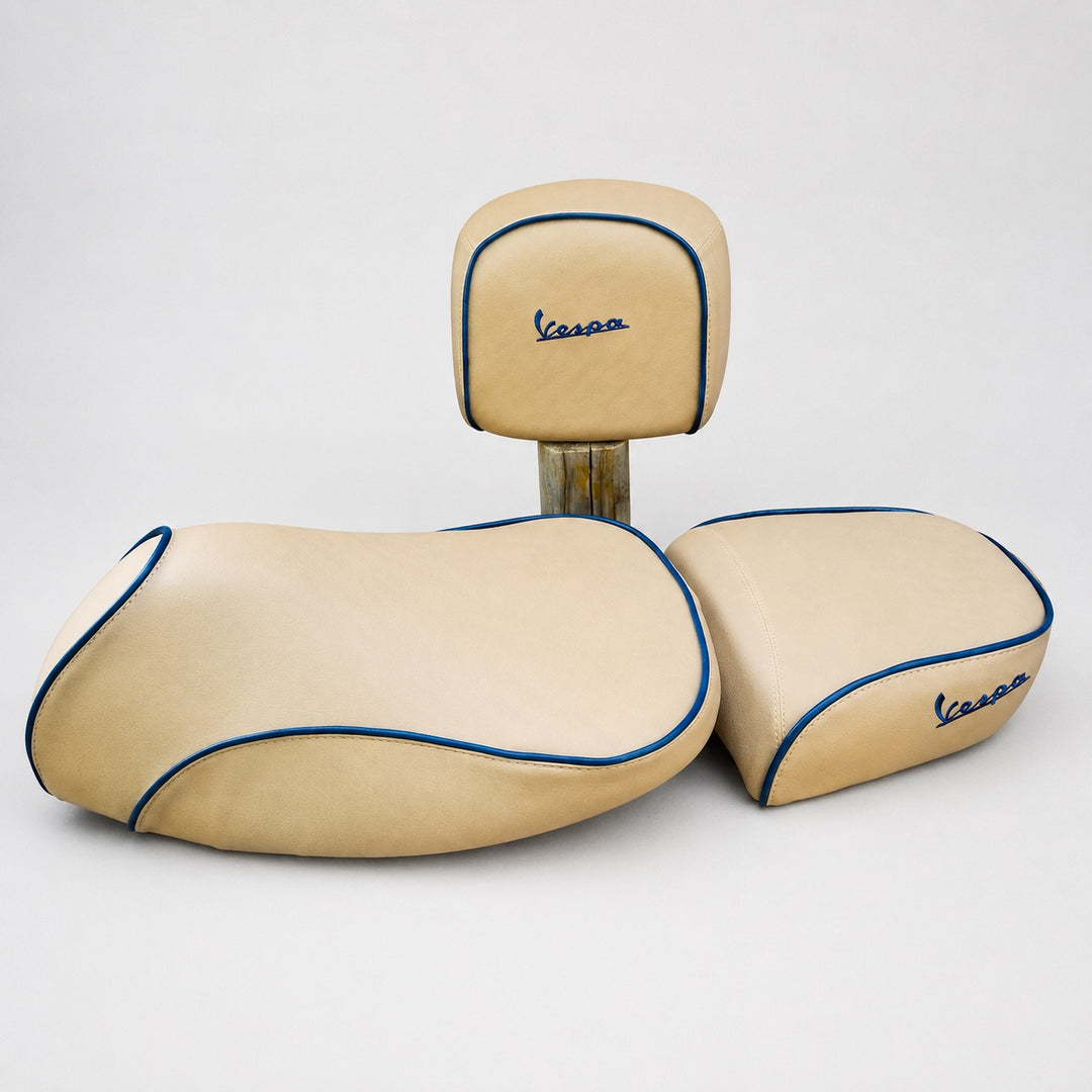 Vespa GTV Premium Matte Camel Tan Seat Cover