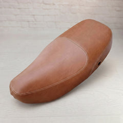 Ready To Ship! Vespa LX 50 / 150 Distressed Caramel Seat Cover French Seams