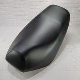 Ready-to-ship Classic Black seat cover tailored for the Yamaha Zuma 50, with a smooth factory-style finish, handmade by Cheeky Seats.