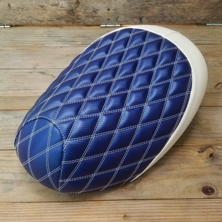 Honda Metropolitan Blue Diamond Seat Cover by Cheeky Seats