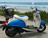 READY TO SHIP! 2002 - 2011 Honda Metropolitan Classic Two Tone Seat Cover, handmade Honda Metropolitan seat cover by Cheeky Seats, product detail view 8