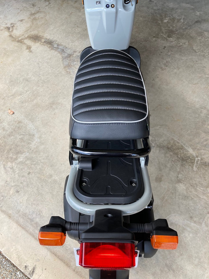 Honda Ruckus Padded Black Tuck and Roll Seat Cover - Made to Order