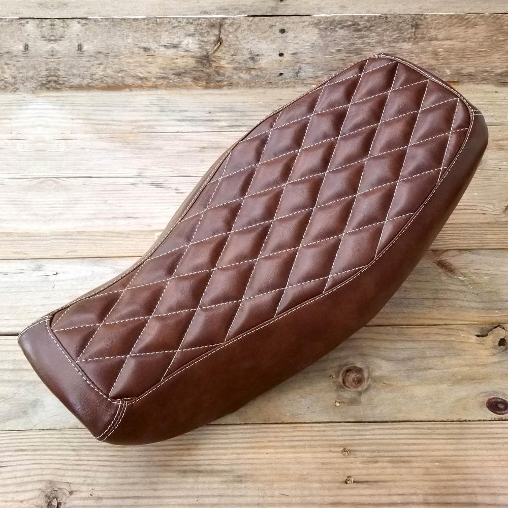 Honda Grom Diamond Seat Cover Brown by Cheeky Seats