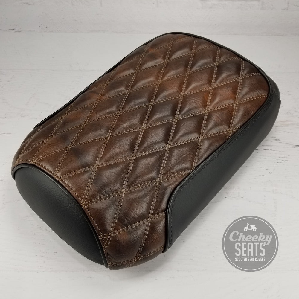 READY TO SHIP! Honda Ruckus Seat Cover Tobacco Brown and Black