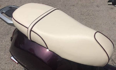 Vespa GT 125 / 200 Seat Cover Cream with Piping
