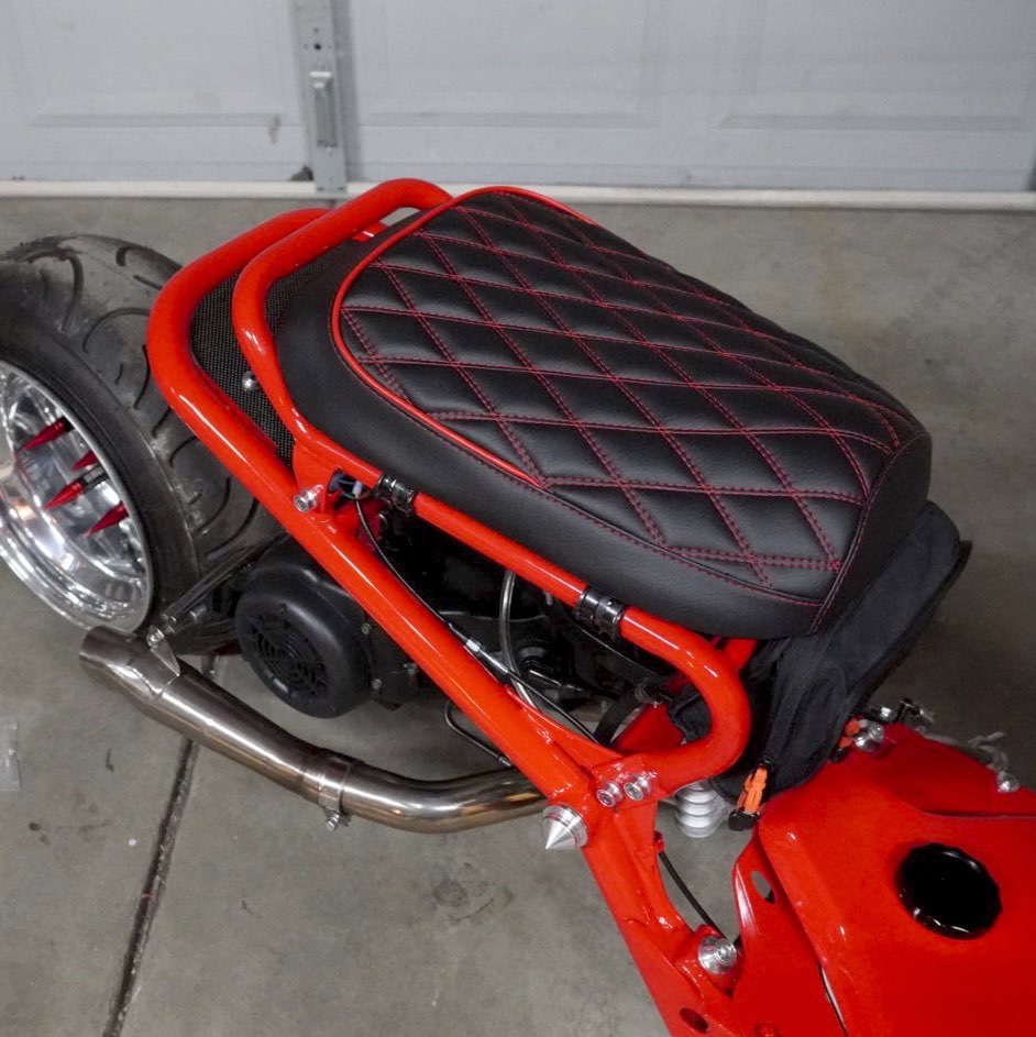 Honda Ruckus Zoomer Diamond Seat Cover Half Piping