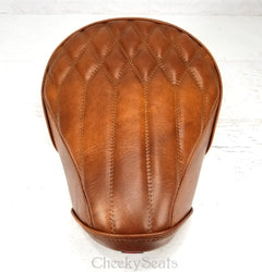 Honda Super Cub / Trail Cognac Diamond Pleat Seat Cover