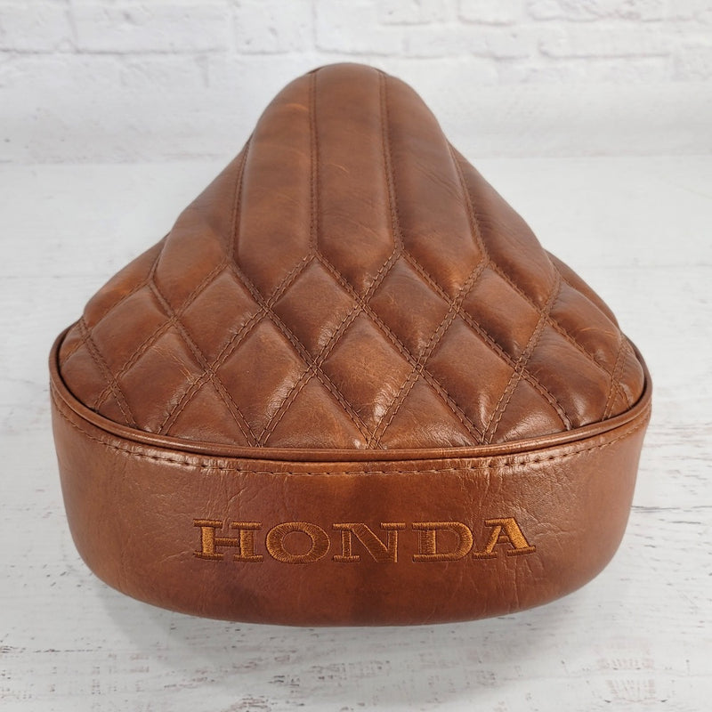 Honda Super Cub Chestnut Diamond Pleat Seat Cover