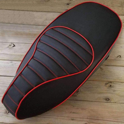 Vespa Sprint / Primavera Padded Black and Red Seat Cover