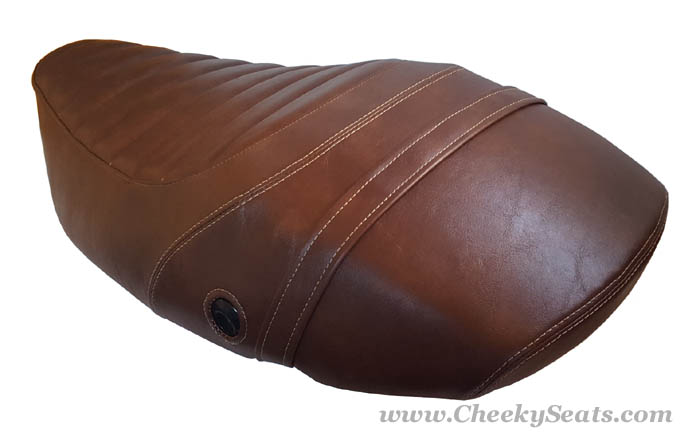 Vespa S 50 125 150 Seat Cover Padded Whiskey Brown