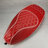 Vespa Sprint / Primavera RED Diamond Seat Cover by Cheeky Seats