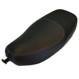 Vespa LX matte black seat cover with French seams