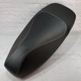 Vespa GTS premium matte black seat cover with French seams