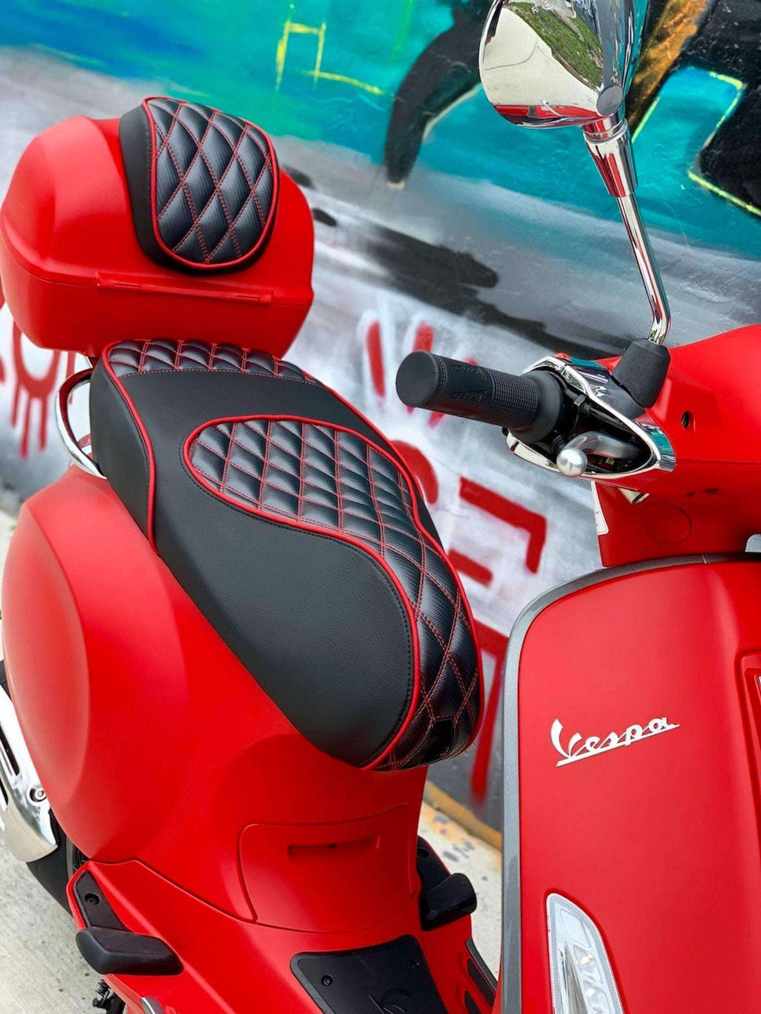 Vespa Sprint / Primavera 50 - 150 Diamond Carbon Fiber Seat Cover